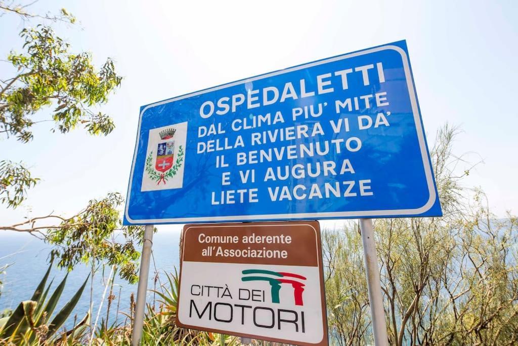 Ferienwohnung Il Grande Blu - Vista Panoramica Sul Golfo Ospedaletti Exterior foto